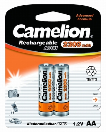 5221 Camelion  AA-2300mAh Ni-Mh BL-2 (NH-AA2300BP2, аккум-р,1.2В)