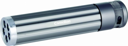 7542 Camelion LED5101-5 (фонарь, матов металлик, 5 LED, 1XR6 в комплекте, алюм.,блистер)