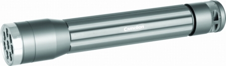 7557 Camelion LED5104-8 (фонарь, матов металлик, 8 LED, 2XR6 в комплекте, алюм., блистер)