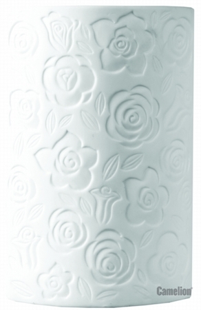 10676 Camelion KD-405 "Цветы" (Светильник настольн. декоративн., керамика, 220V, 40W,E14)