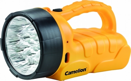 10470 Camelion LED29317 (фонарь аккум. 220В, желтый, 19 LED, 6В 4А-ч, пластик, коробка)