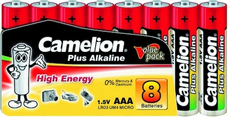 9281 Camelion  LR03  Plus Alkaline SP8 (LR03-SP8, батарейка,1.5В)