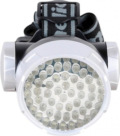 11172 Camelion LED5326-60F4 (фонарь налобн, металик 60 LED, 4 реж, 3XR6 в компл, пласт, блист)