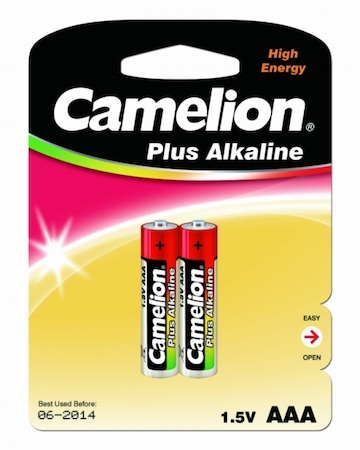 1651 Camelion  LR03  Plus Alkaline BL-2 (LR03-BP2, батарейка,1.5В)