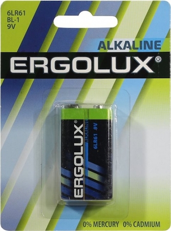 Camelion 11753 Ergolux  6LR61 Alkaline BL-1 (6LR61 BL-1, батарейка,9В)