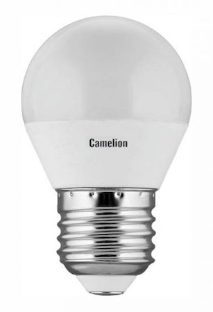 Фото Camelion 12028 Лампа светодиодная LED5-G45/830/E27 5Вт шар 3000К тепл. бел. E27 390лм 220-240В