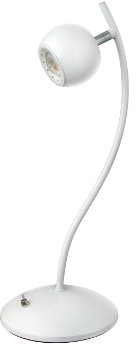 12722 Camelion KD-809  C01 белый  LED(Свет-к настольн. металлич., 5 Вт, 230В, 400 лм, 4000К)