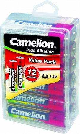 10648 Camelion..LR 6 Plus Alkaline PBH-12 (LR6-PBH12, батарейка,1.5В)