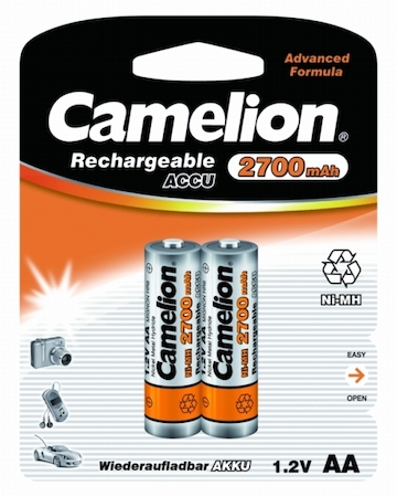 7371 Camelion  AA-2700mAh Ni-Mh BL-2 (NH-AA2700BP2, аккум-р,1.2В)