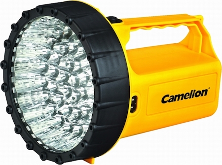 10468 Camelion LED29316 (фонарь аккум. 220В, желтый, 43 LED, 6В 4А-ч, пластик, коробка)