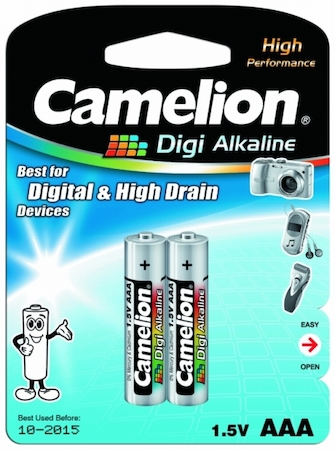 9279 Camelion..LR 03 DIGI BL-2 (LR03-BP2DG, батарейка,1.5В)