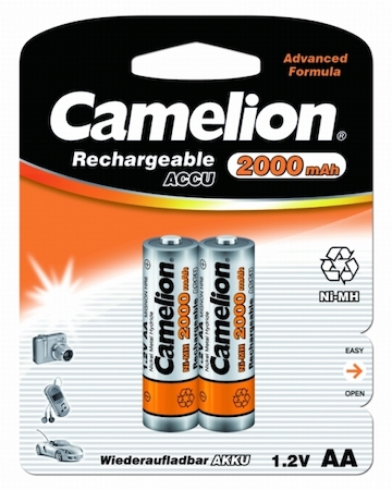 3504 Camelion   AA-2000mAh Ni-Mh BL-2 (NH-AA2000BP2, аккум-р,1.2В)