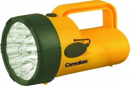 10471 Camelion LED29314 (фонарь аккум. 220В, желтый, 19 LED, 4В 2,3А-ч, пластик, коробка)