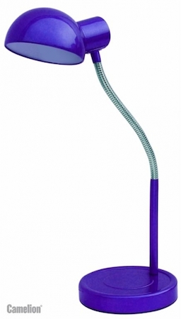 10502 Camelion KD-306 С15 пурпурный (Светильник настольный, 220V, 40W, E27)