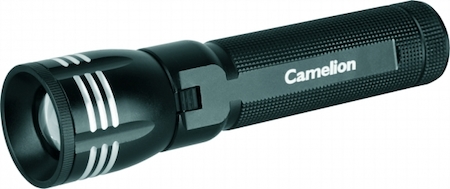 9237 Camelion LED5128 (фонарь, черный, LED 3W CREE, фокус, 3  реж, 3XLR03 в комплекте, алюм, блист)