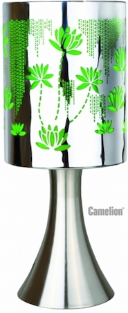 10701 Camelion KD-411"Растения" зелён.(Светильник настольн. декоративн., сенсорн.включ-е, 220V,40W,E14)