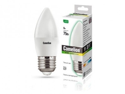 12389 Camelion LED8-C35/830/E27 (Эл.лампа светодиодная 8Вт 220В)