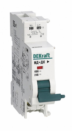 DEKraft 18103DEK Расц. незав. c доп. контактом 24В, 48В AC_DC для ВА-101 нов.