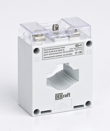 DEKraft 50105DEK Трансформатор тока ТШП-0,66 0,5S 250/5 5ВА, диаметр 30мм