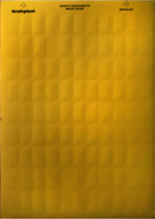 ДКС SITFO991Y Табличка маркировочная с отверстиями, поликарбонат, 150х100мм. жёлтая