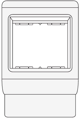ДКС 00256 PDA-GN 120 Рамка-суппорт под 2 модуля Gewiss
