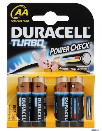 Duracell 81417102 DURACELL  LR6-4BL TURBO (80/240/20400)