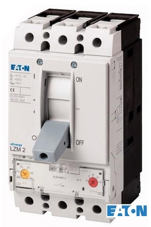 EATON 0000111939 Автоматический выключатель 200А, 3 полюса, откл.способность 36кА, диапазон уставки 160…200А