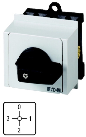 EATON 0000011608 Переключатель амперметров, 2 Р , Пол. 3-0-1-2 , 90 ° , переднее крепление