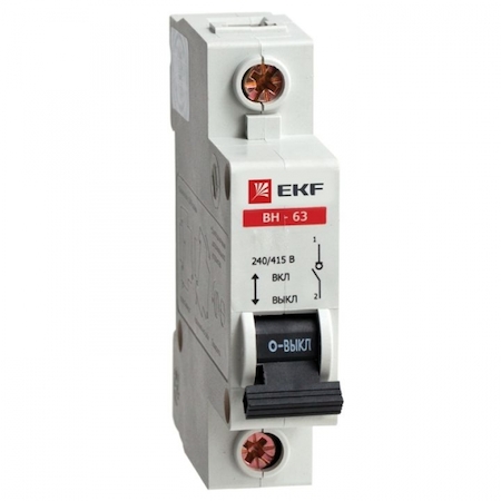 SL63-1-40 Выключатель нагрузки ВН-63 1P 40А EKF