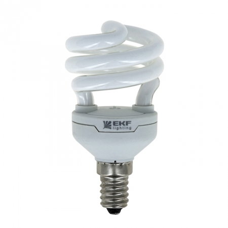 HS-T3-25-864-E27 Лампа энергосберегающая HS-полуспираль 25W 6400K E27 10000h EKF Simple