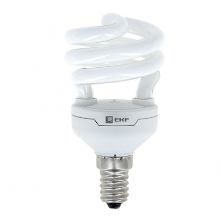 HSI-T2-11-827-E14 Лампа энергосберегающая HSI-полуспираль 11W 2700K E14 12000h EKF Simple