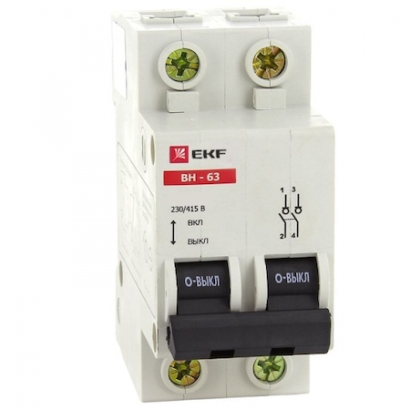 EKF SL63-2-40 Выключатель нагрузки ВН-63 2П 40А ЭКФ