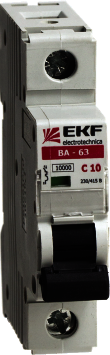 elr-1-06 Автоматический выключатель ВА-63, 1P 6А (C) 10kA EKF