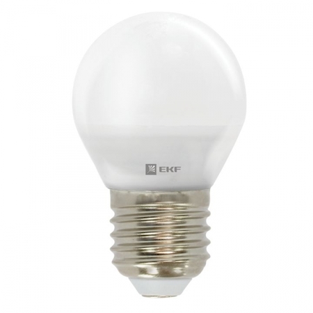 FLL-G45-5-230-2.7K-E27 Лампа светодиодная FLL-G45 5W 2700К E27 EKF Simple