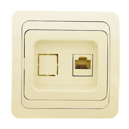 EEK01-035-20 Розетка RJ-45 1-мест. беж. Лондон EKF PROxima