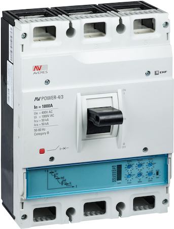 EKF mccb-43-1000-2.0-av Автоматический выключатель AV POWER-4/3 1000А 50kA ETU2.0