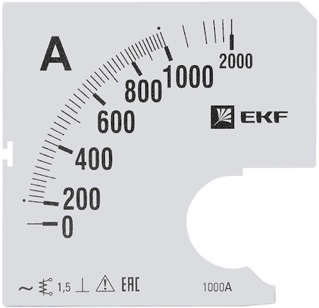 s-a961-1000 Шкала сменная для A961 1000/5А-1,5 EKF PROxima