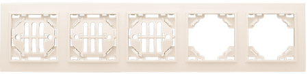 Фото EKF ERM-G-305-20 Рамка 5-местная горизонтальная бежевый Минск