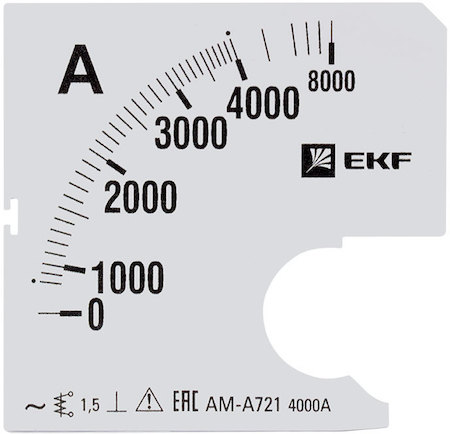 s-a721-4000 Шкала сменная для A721 4000/5А-1,5 EKF PROxima