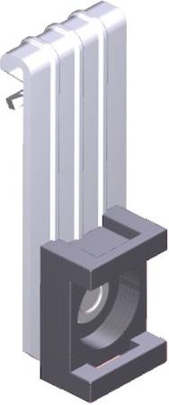 VBZ1-5-S Вертикальный балочный зажим 1-5мм под нейлоновую стяжку EKF
