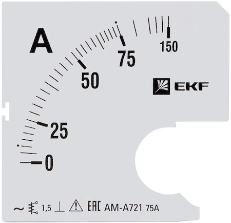 s-a721-75 Шкала сменная для A721 75/5А-1,5 EKF PROxima