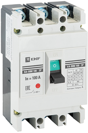 mccb99-100-25m Выключатель автоматический ВА-99М  100/ 25А 3P 35кА EKF PROxima