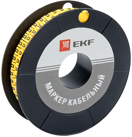 plc-KM-1.5-B Маркер кабельный 1,5 мм2 "B" (1000 шт.) (ЕС-0) EKF PROxima
