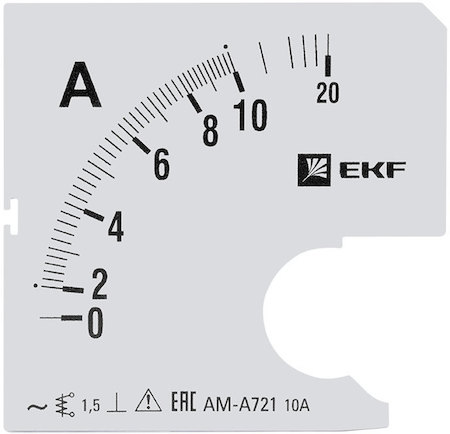 s-a721-10 Шкала сменная для A721 10/5А-1,5 EKF PROxima