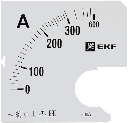 s-a961-300 Шкала сменная для A961 300/5А-1,5 EKF PROxima