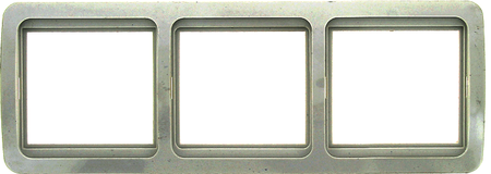 EEM-G-303-10 Лондон Рамка 3-местная горизонтальная белая EKF PROxima