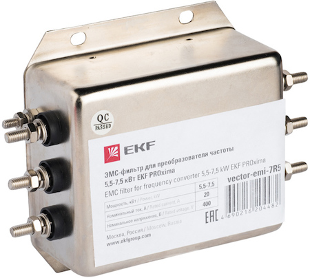 EKF vector-emi-7R5 ЭМС-фильтры для преобразователя частоты 5,5-7,5 кВт