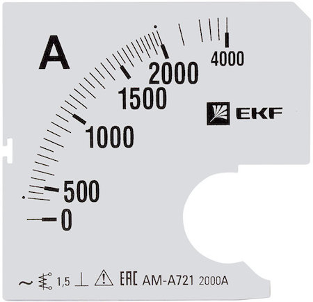 s-a721-2000 Шкала сменная для A721 2000/5А-1,5 EKF PROxima