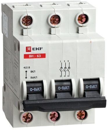 SL63-3-40 Выключатель нагрузки ВН-63, 3P 40А EKF