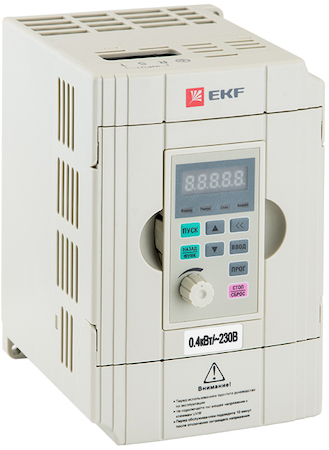 VT100-0R4-1B Преобразователь частоты 0,4/0,75кВт 1х230В VECTOR-100 EKF PROxima